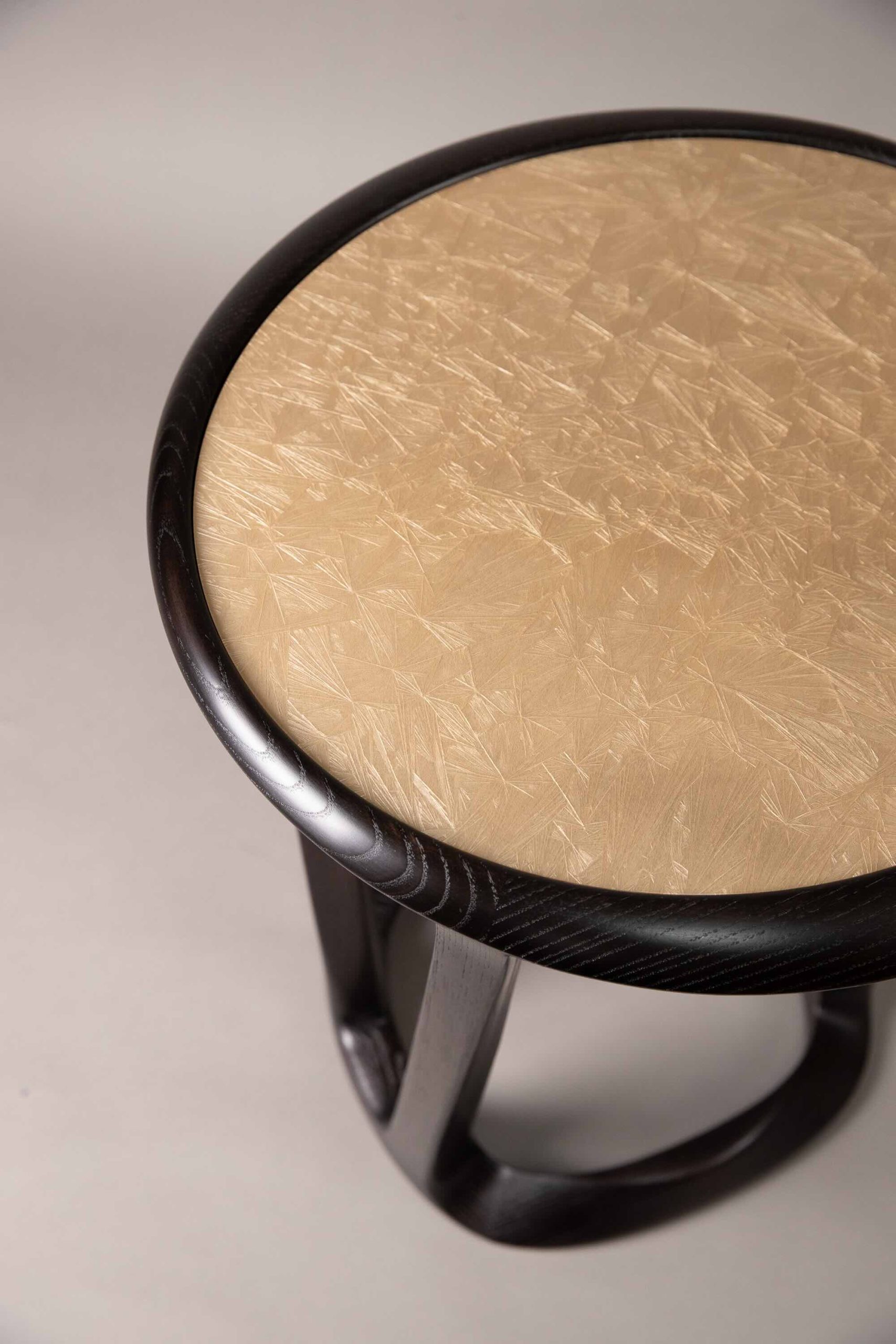 Crackled Lacquer Side Table