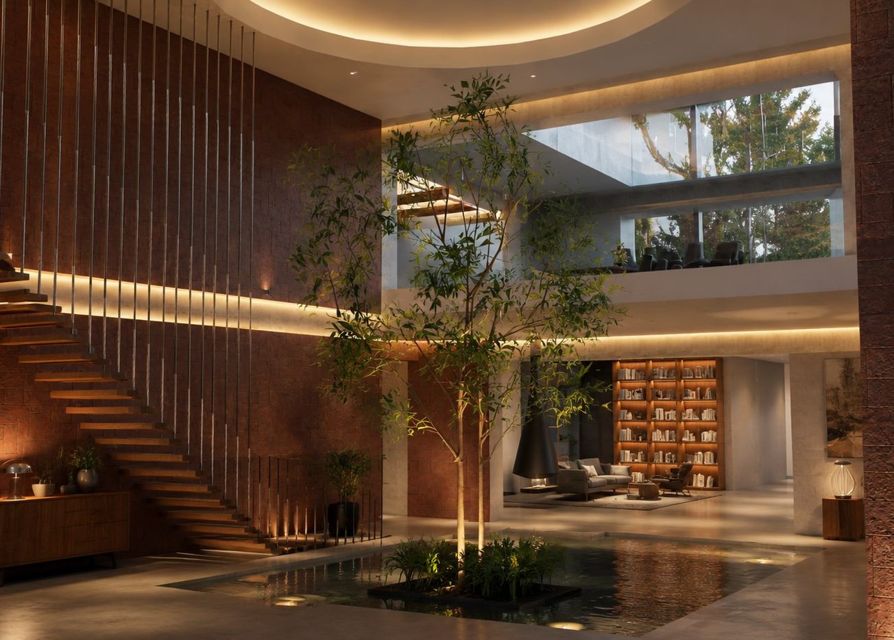 Interior courtyard