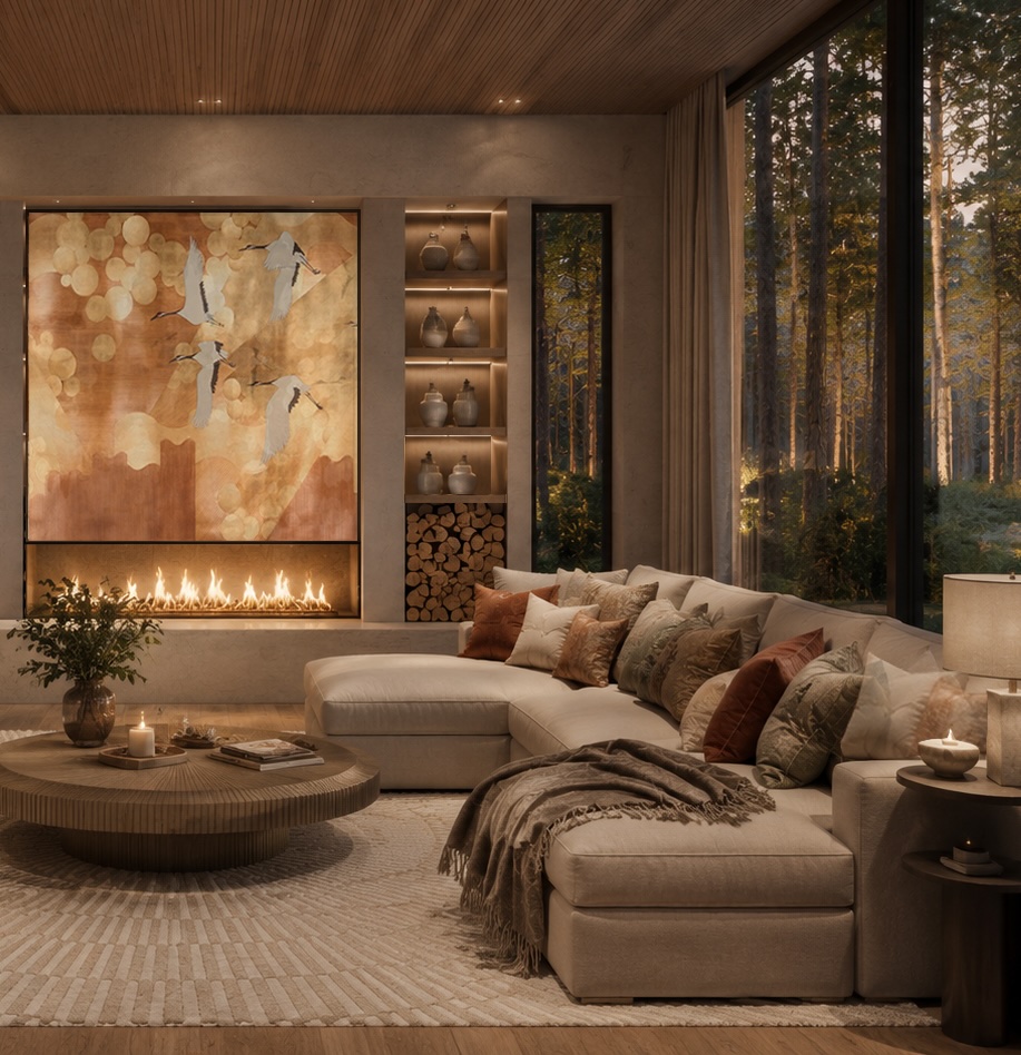 Living room Calanques Grove House