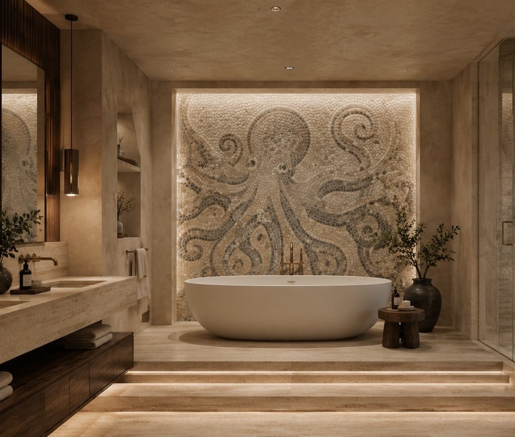 Master Bathroom Calanques Grove House