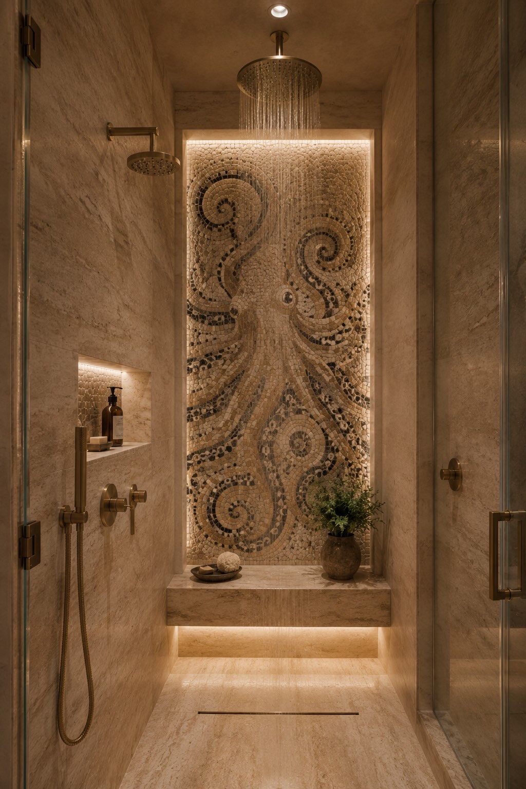 Master Shower Bathroom Calanques Grove House