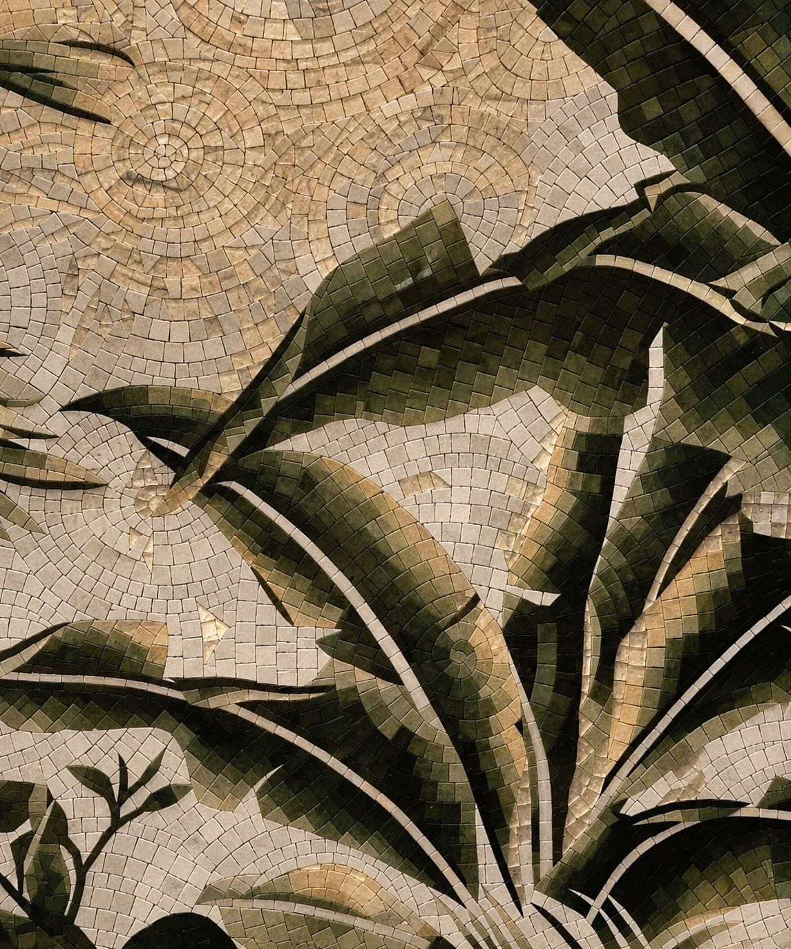 Mozaique Bamboo Leaves Sample